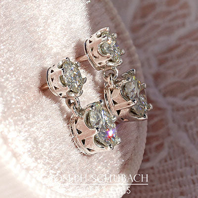 Vintage Style Dangle Earrings (Style 102091)