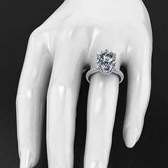 Blake Engagement Ring as Worn