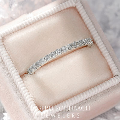 Style 102269: Shared Prong Eternity Band With 1.7mm Round Diamonds