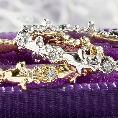Style 103358: Fleur De Lis Wedding Band With Round Lab Diamonds