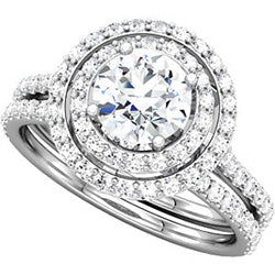 Double Halo Engagement Ring With Round Diamonds - Joseph Schubach Jewelers