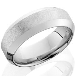 Style 103772: Cobalt Chrome 8mm wide high bevel band