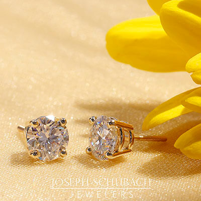 Style 133:  Round Stud Earrings