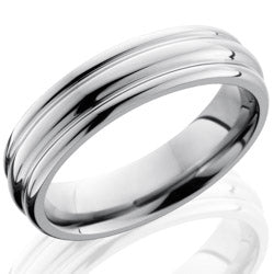 Style 103520: Titanium 6mm Domed Band with Rounded Edges