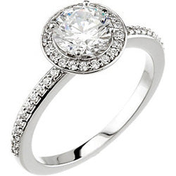 Style 102288-5mm: Round Halo Engagement Ring With Diamonds