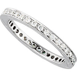 Style 102271: Prong Set Anniversary Band With 1.3mm Round Diamonds