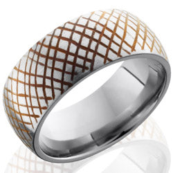 Style 103580: Titanium 9mm Domed Band