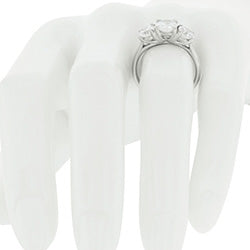 Style 102258: Three Stone Round Diamond Ring