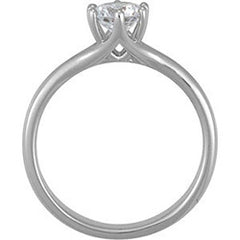 Style 102265: Round Six Prong Solitaire Engagement Ring