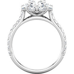 Style 102246-6mm: Round Halo Engagement Ring With Diamonds