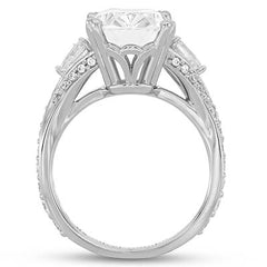 Oval, pear and round lab diamond engagement ring Style 103301