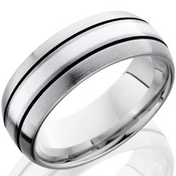 Style 103713: Cobalt Chrome 8mm Domed Band