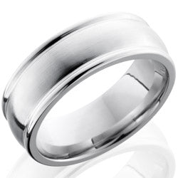 Style 103762: Cobalt Chrome 8mm Domed Band with Rounded Edges