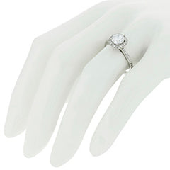 Style 102287-7.5mm: Round Halo Engagement Ring With Diamonds