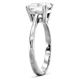 Style 102784: Low Profile Cushion Cathedral Engagement Ring With A Double Claw Prong Basket Head