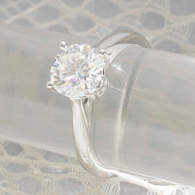 Cathedral Solitaire Engagement Ring With Lab Diamond Leaf Basket Style 103306