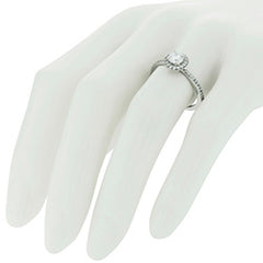 Style 102288-5mm: Round Halo Engagement Ring With Diamonds