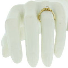 Style 103200: Three Stone Scroll Engagement Ring With Sapphire Baguettes
