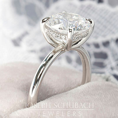 Round Duchess Engagement Ring - Setting Close-up