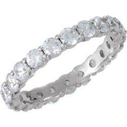 Style 102267: Shared Prong Anniversary Band With 3mm Round Diamonds