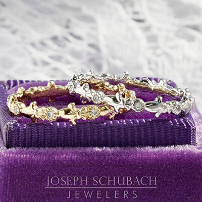 Style 103358: Fleur De Lis Wedding Band With Round Lab Diamonds